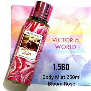معطر الجسم فيكتوريا وورلد برائحة بلوم روز 250 مل
