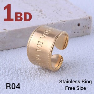 Stainless Steel Ring Free Size R04
