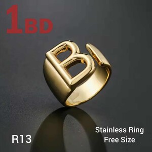 Stainless Steel Ring Free Size R13