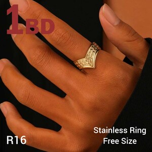 خاتم استانلس فرى سايز R16