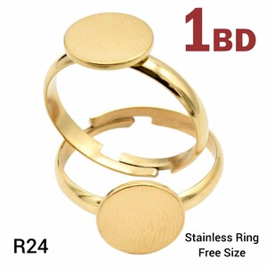 Stainless Steel Ring Free Size R24