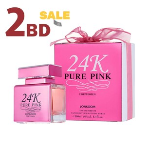 عطر لونكوم بيور بينك عيار 24 قيراط للنساء 100 مل