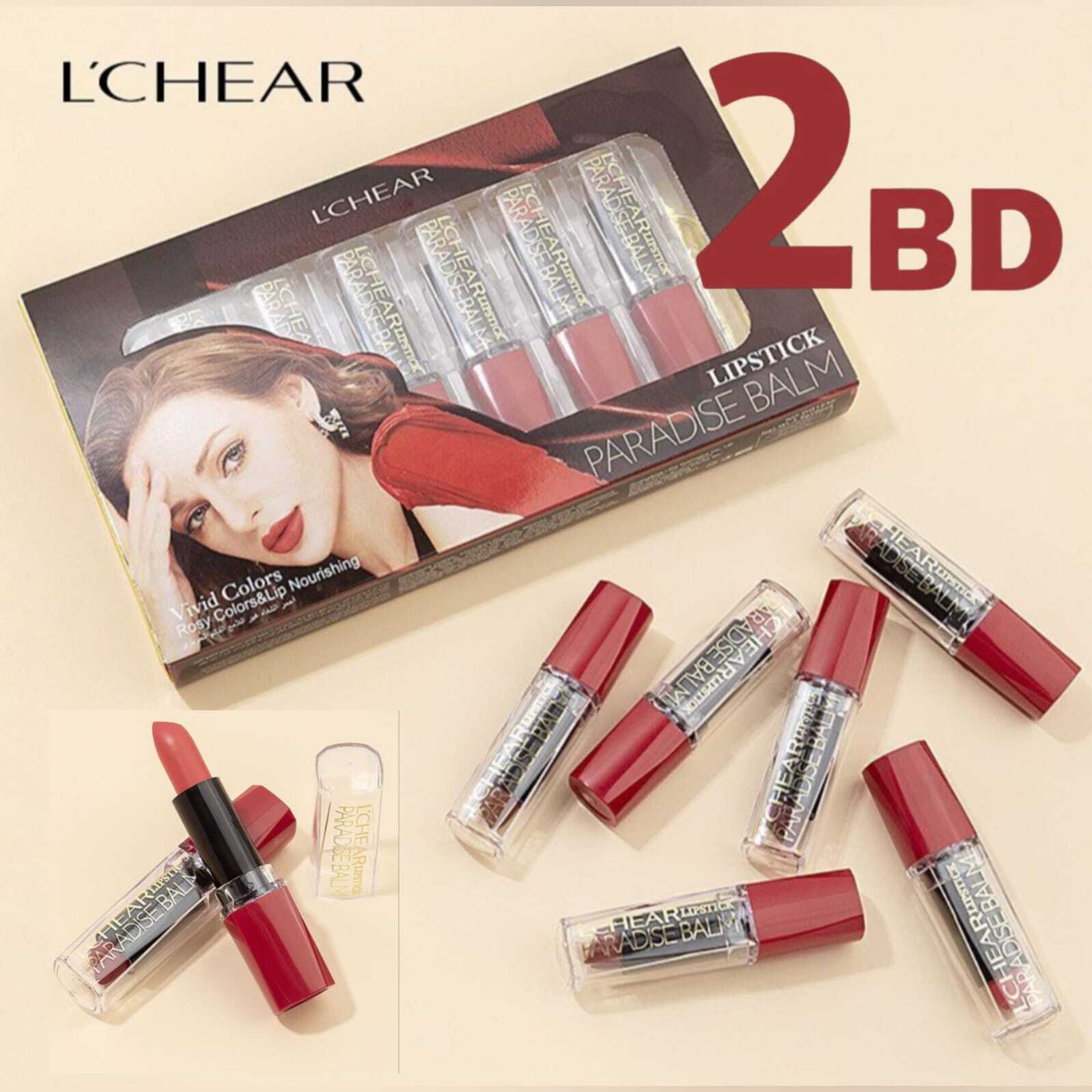 Lchear Paradise Balm Lipstick 6pcs