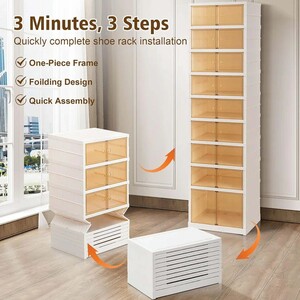 دولاب أحذية قابل للطي مكونة من 9 طبقات